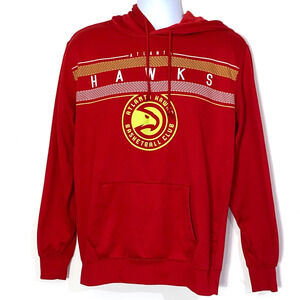 NBA Atlanta Hawks Hoodie Mens Size Medium Red Basketball Club